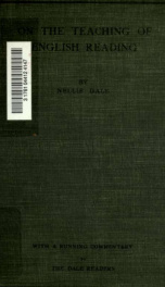 On the teaching of English reading : with a running commentary on the Dale readers - steps to reading; first primer; second primer; infant reader_cover