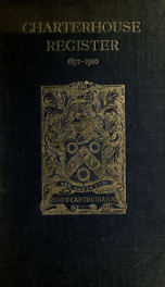 Charterhouse register, 1872-1910 2_cover