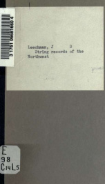 String records of the Northwest_cover