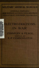 Electro-diagnosis in war, clinical medical board technique and interpretation;_cover