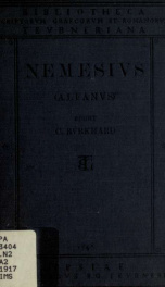 Nemesii episcopi Premnon physicon : sive Peri physeos anthropou liber_cover