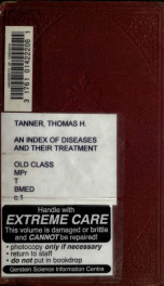 An index of diseases and their treatment_cover