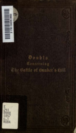 Doubts concerning the battle of Bunker's Hill : addressed to the Christian public_cover