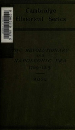 The revolutionary and Napoleonic era, 1789-1815_cover