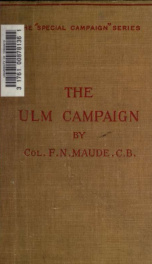 The Ulm campaign, 1805_cover