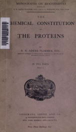 The chemical constitution of the proteins 1_cover