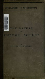 The nature of enzyme action_cover