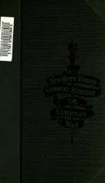 The New York times current history : the European war 14_cover