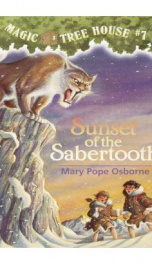 Magic tree House #7 Sunset of the Sabertooth_cover