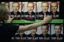 News cover Tony Blair celebrated release of his autobiography  at the  Tate Modern art gallery
