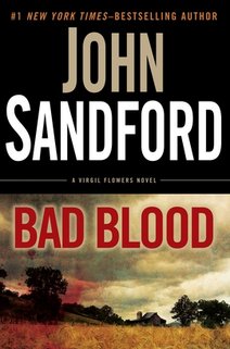 News cover  John Sandford's new book  "Bad Blood"